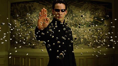 The iconic ending of The Matrix